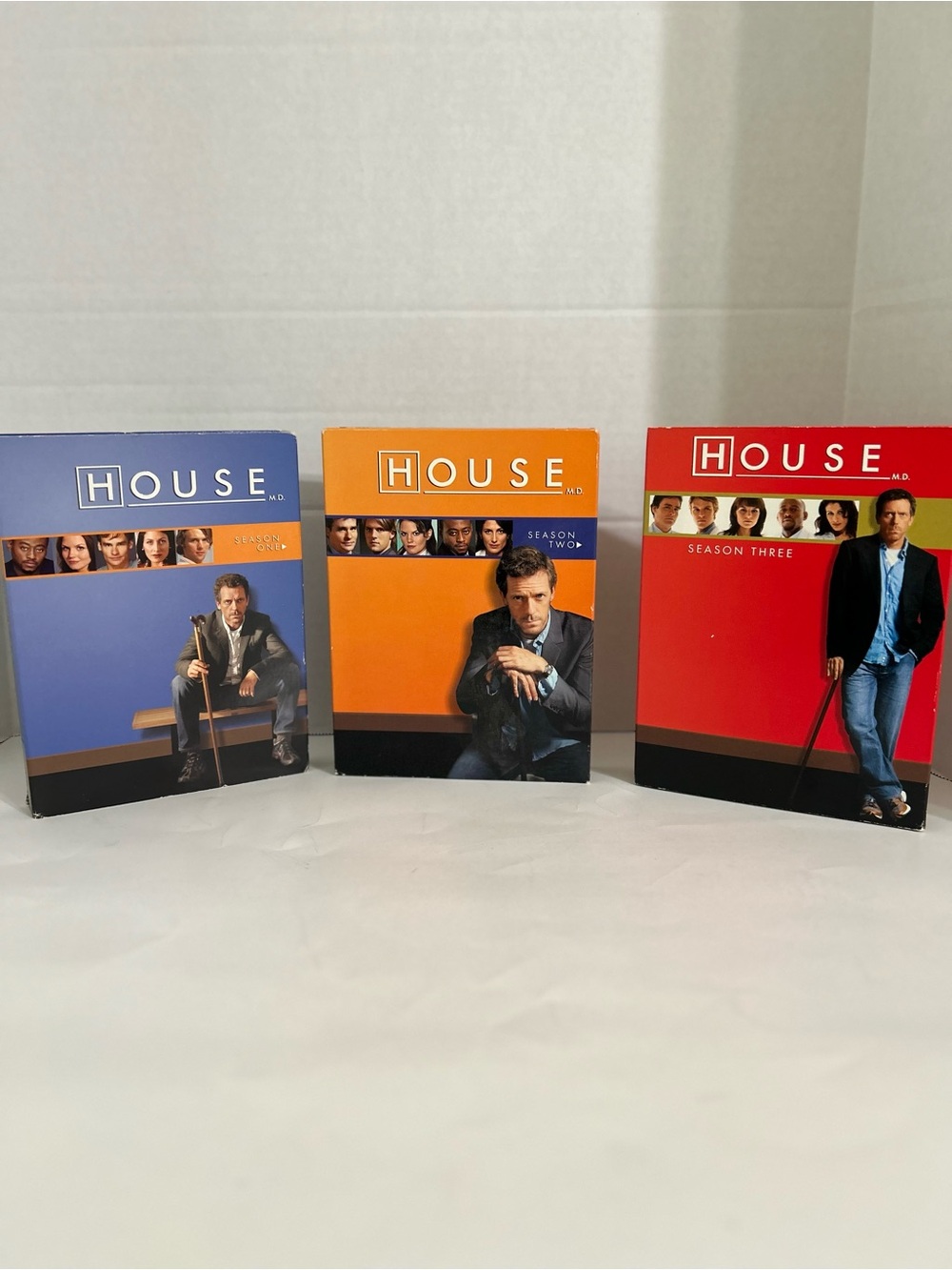 HOUSE TV Series DVD Box Set Seasons 1-3 - Blue, Orange, Red
